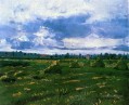 Champs de blé avec des piles Vincent van Gogh paysage